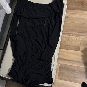 SHEIN Black Long Sleeve Dress